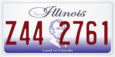 IL license plate Z442761