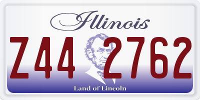 IL license plate Z442762
