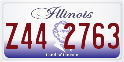 IL license plate Z442763