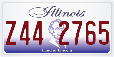 IL license plate Z442765
