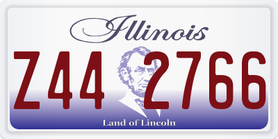 IL license plate Z442766