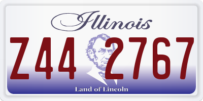 IL license plate Z442767