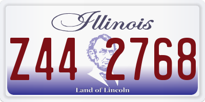 IL license plate Z442768