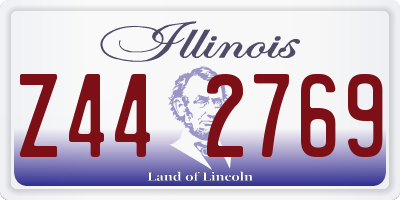 IL license plate Z442769
