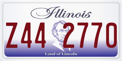 IL license plate Z442770