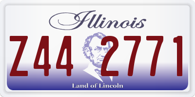 IL license plate Z442771