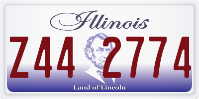IL license plate Z442774