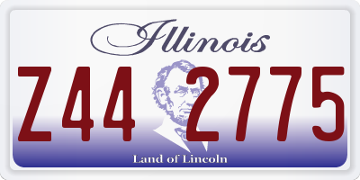 IL license plate Z442775