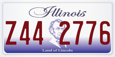 IL license plate Z442776
