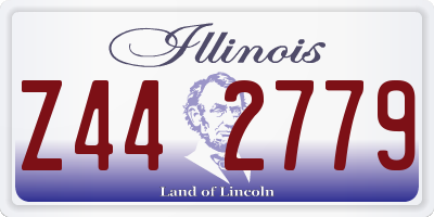 IL license plate Z442779