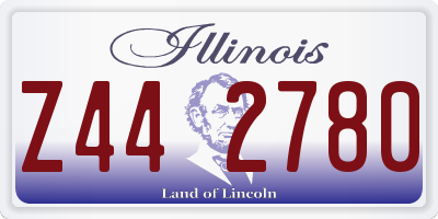 IL license plate Z442780