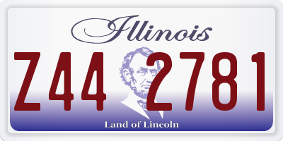 IL license plate Z442781
