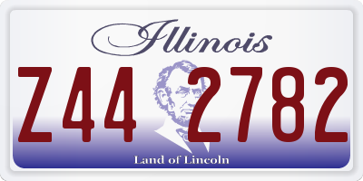 IL license plate Z442782