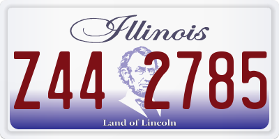 IL license plate Z442785
