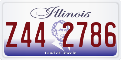 IL license plate Z442786