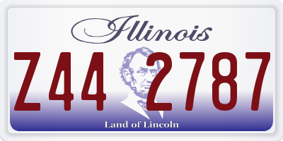 IL license plate Z442787