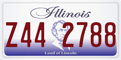 IL license plate Z442788