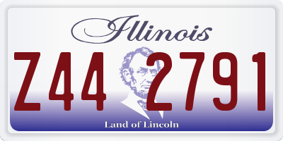 IL license plate Z442791