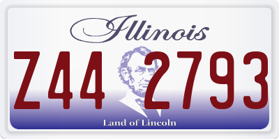 IL license plate Z442793