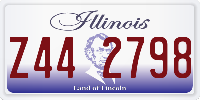 IL license plate Z442798