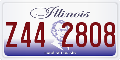 IL license plate Z442808