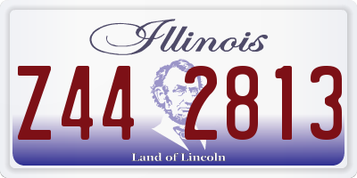 IL license plate Z442813