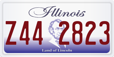 IL license plate Z442823