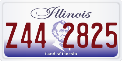 IL license plate Z442825
