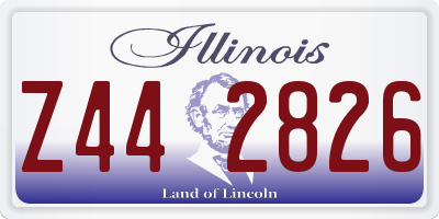 IL license plate Z442826
