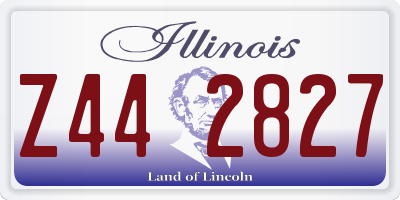 IL license plate Z442827