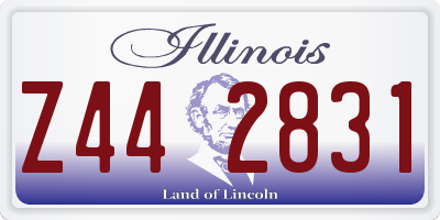 IL license plate Z442831
