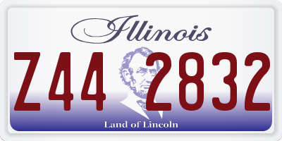 IL license plate Z442832