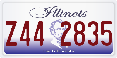 IL license plate Z442835