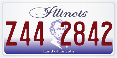 IL license plate Z442842