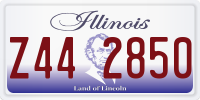 IL license plate Z442850