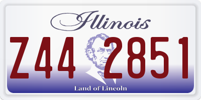 IL license plate Z442851