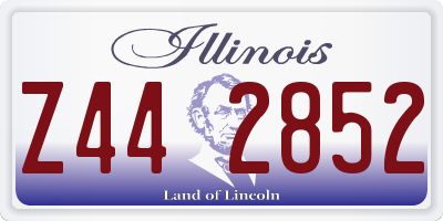 IL license plate Z442852