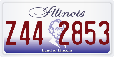 IL license plate Z442853