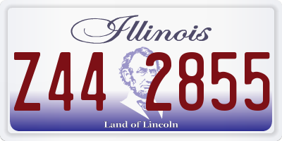 IL license plate Z442855