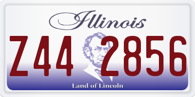 IL license plate Z442856