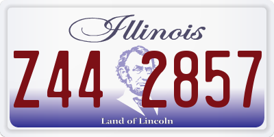 IL license plate Z442857