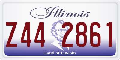 IL license plate Z442861