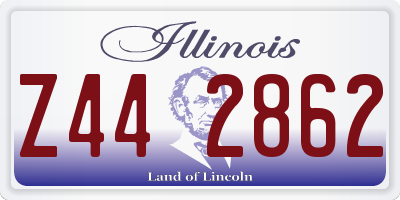IL license plate Z442862