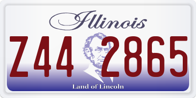 IL license plate Z442865