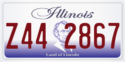 IL license plate Z442867