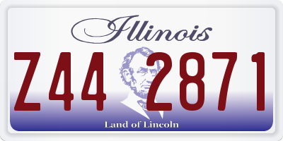IL license plate Z442871