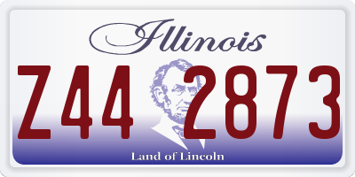 IL license plate Z442873