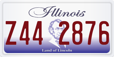 IL license plate Z442876