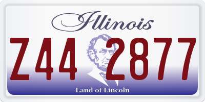 IL license plate Z442877