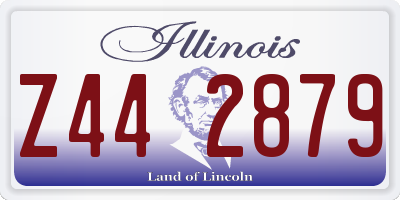 IL license plate Z442879